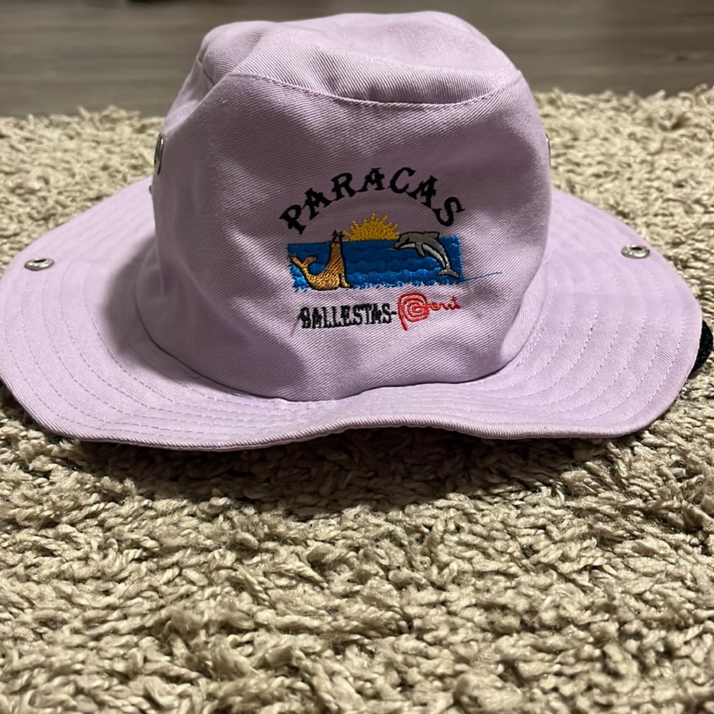 ❤️‍🔥BOGO FREE vintage pastel purple Peru souvenir bucket summer sun hat